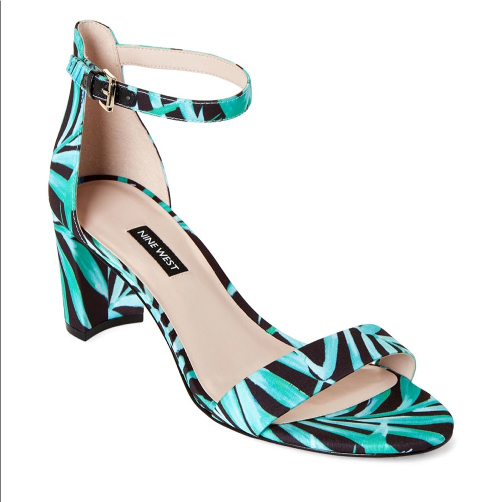 NINE WEST ‘Pruce’ ankle strap block heel sandal